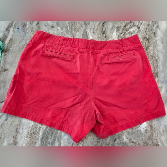 J.Crew Red Chino Shorts Women’s Size 10 Low Fit 100% Cotton Summer Casual - Picture 7 of 8